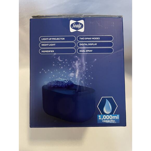 Sealy Dual Spray Humidifier w/ Night Light & Projector w/ 2 Slide Show (HU-103) - Picture 3 of 3